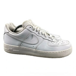 Nike Shoes Mens 10.5 Air Force 1 Low '07 Triple White Sneaker Lace Up Low Top‎